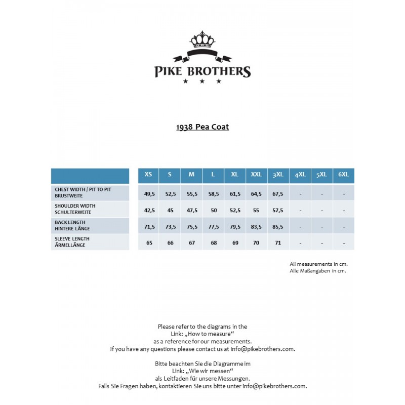 Caban Navy - 1938 Pea Coat chestnut brown -...