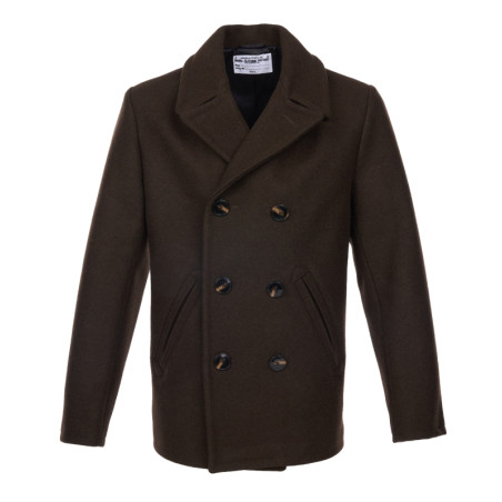 Navy Pea Coat - 1938 Pea Coat Chestnut Brown - Pike Brothers