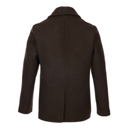 Navy Pea Coat - 1938 Pea Coat Chestnut Brown - Pike Brothers