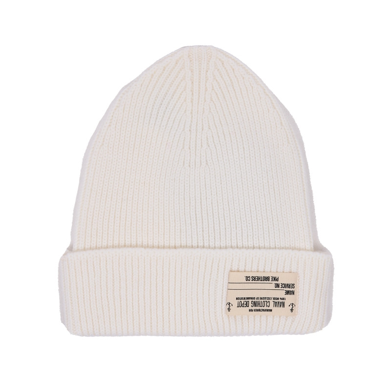 Bonnet Navy 100% laine blanc Merinos - 1944 USN...