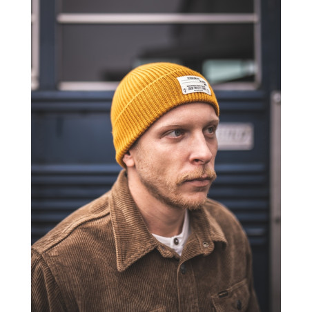 Bonnet Navy 100% laine jaune Merinos - 1944 USN Watch Cap yellow - Pike Brothers