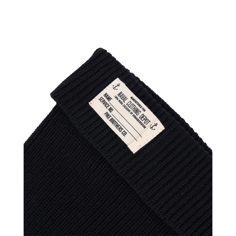 Marinemuts 100% zwarte merinowol - 1944 USN...