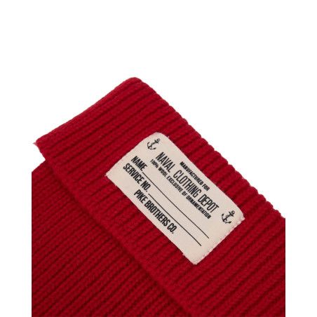 Bonnet Navy 100% laine Merinos - 1944 USN Watch Cap Dark Red - Pike Brothers