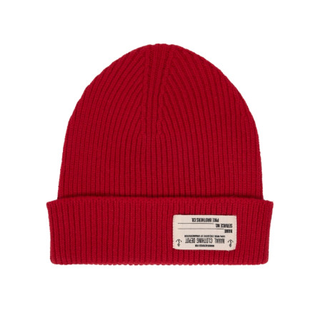 Bonnet Navy 100% laine Merinos - 1944 USN Watch Cap Dark Red - Pike Brothers