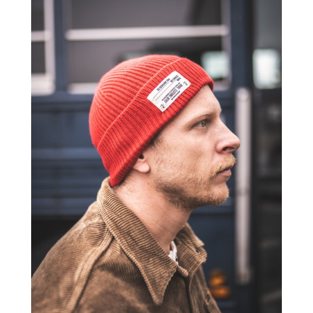 Bonnet Navy 100% laine Merinos - 1944 USN Watch Cap Dark Red - Pike Brothers