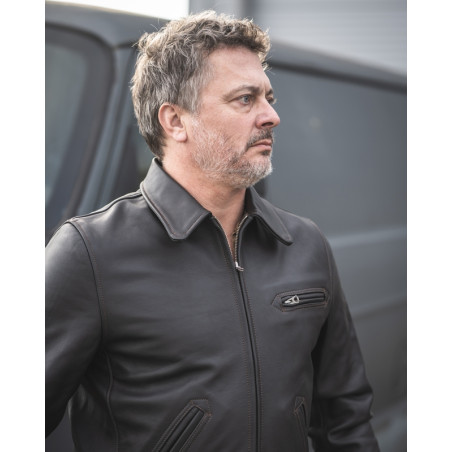 1932 Roadster Jacket Glendale Black - Pike Brothers