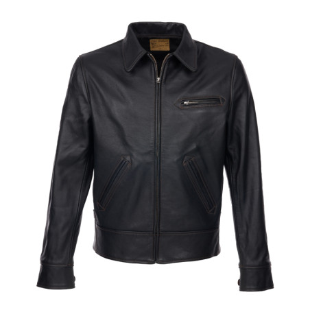 1932 Roadster Jacket Glendale Black - Pike Brothers