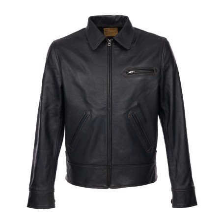 1932 Roadster Jacket Glendale Black - Pike Brothers