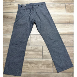 Pantalon d'été lin/coton 1942 Hunting Pant grey striped...