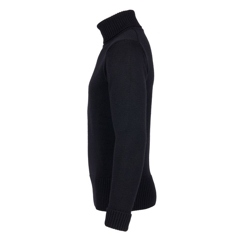Black Turtleneck Sweater - 1923 Turtle Neck black Pike Brothers