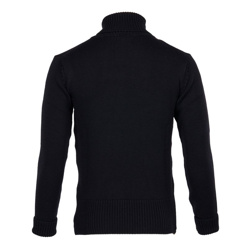 Black Turtleneck Sweater - 1923 Turtle Neck black Pike Brothers