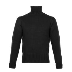 Black Turtleneck Sweater - 1923 Turtle Neck black Pike Brothers