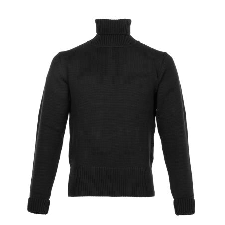 Black Turtleneck Sweater - 1923 Turtle Neck black Pike Brothers