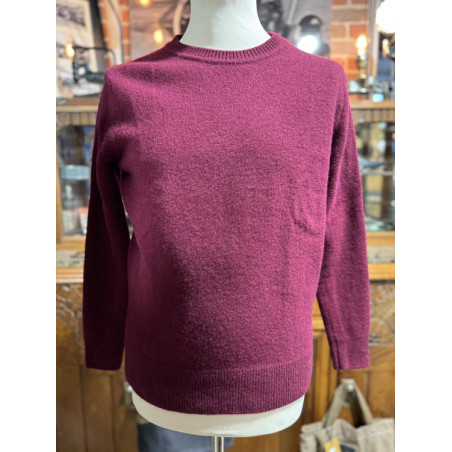 Lambswool-Pullover Bordeaux – Champs de Manoeuvres – 2. Hand