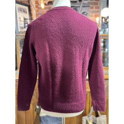 Lambswool-Pullover Bordeaux – Champs de Manoeuvres – 2. Hand 2