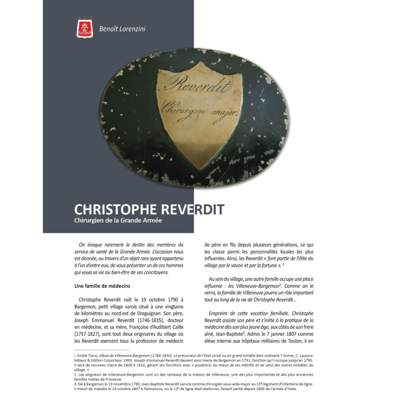 Service de Santé - Premier Empire - Carnet de...