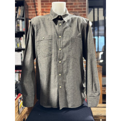 Overhemd 1937 Roamer Shirt Charcoal Grey - Pike Brothers...