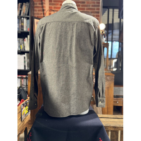 Hemd 1937 Roamer Shirt Charcoal Grey – Pike Brothers – 2nd Hand