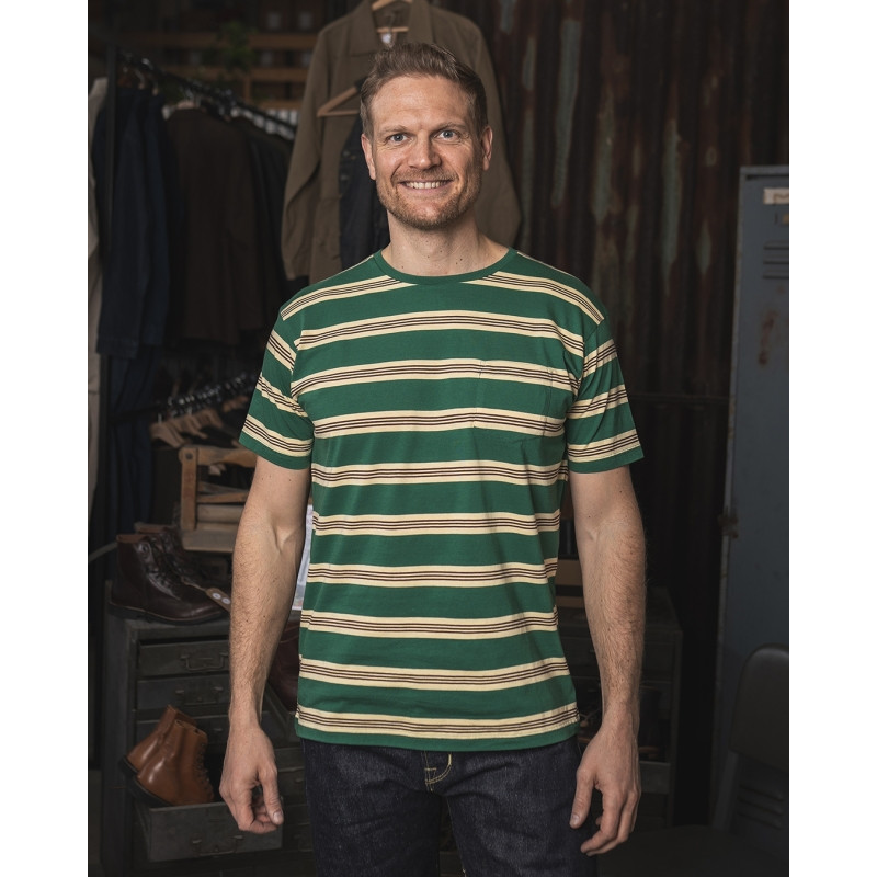 T-shirt 1971 Pocket Tee Malibu Green - Pike...