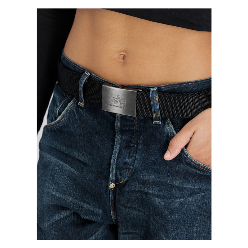 Heavy Duty Belt 4 cm Black - Alpha Industries