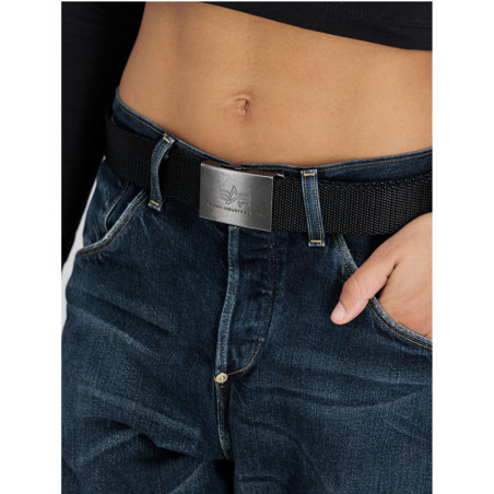 Gürtel Heavy Duty Belt 4 cm Black - Alpha Industries