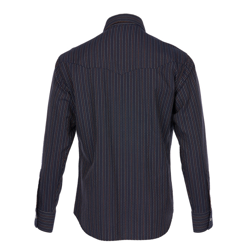 Chemise 1963 Saw Tooth Shirt Navajo blue - Pike...