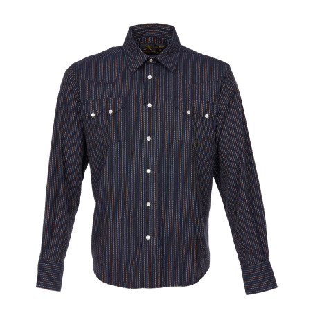 1963 Saw Tooth Shirt Navajo blue - Pike Brothers