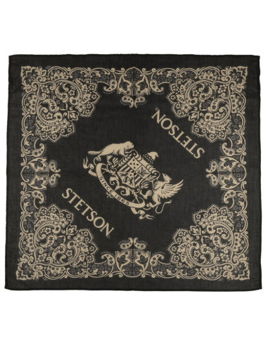 Bandana Sjaal Cotton Zwart - Stetson