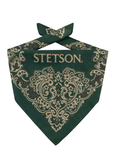 Bandana Sjaal Cotton Donkergroen - Stetson