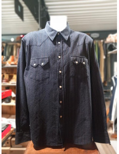 1963 Saw Tooth Shirt Navajo Blue - Pike Brothers - Second...