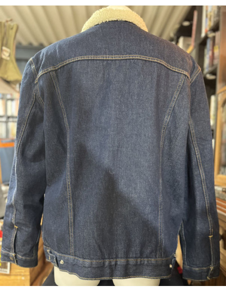 Veste Levi's Trucker Sherpa Neuve  - Denim indigo, intérieur matelassé - 2ème Main