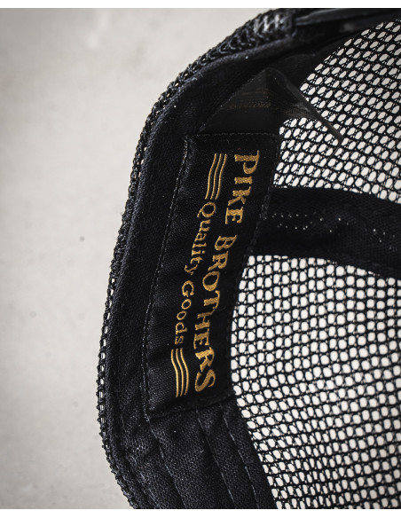 Mütze 1972 Trucker Cap No Monkey Business Black - Pike Brothers