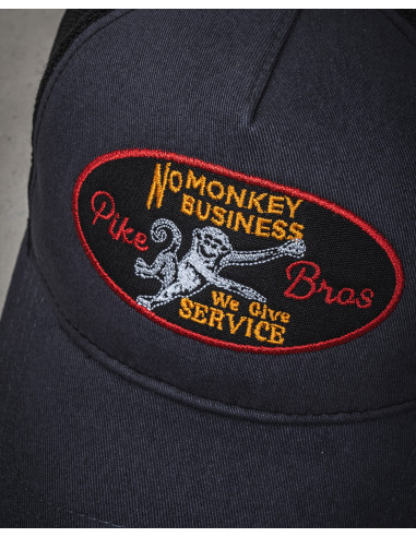 1972 Trucker Cap No Monkey Business Petrol -...