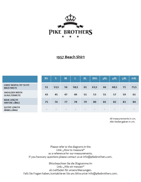 Overhemd 1957 Beach Shirt High Tide White - Pike Brothers