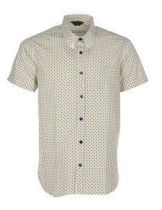 1957 Beach Shirt High Tide White - Pike Brothers