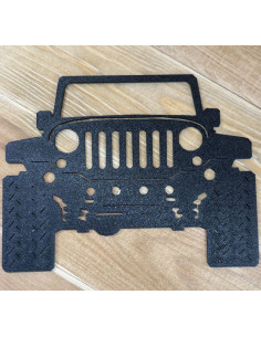 Jeep Black Decorative Plate