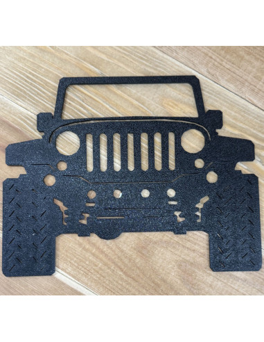 Plaque décorative Jeep Noir