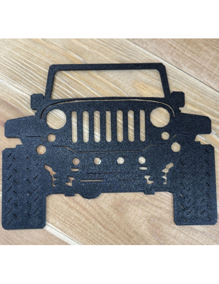 Decoratieplaat Jeep Zwart