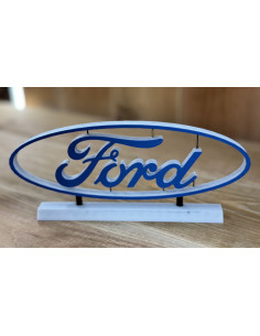 Decorative Ford Logo on Base 2