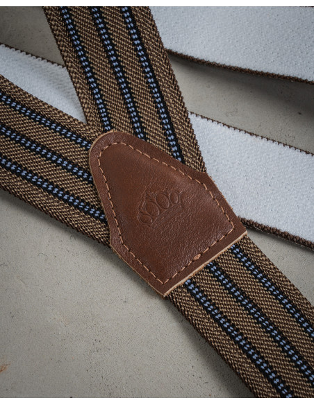 Bretelles 1927 Harvester Braces Brown Reg - Pike Brothers