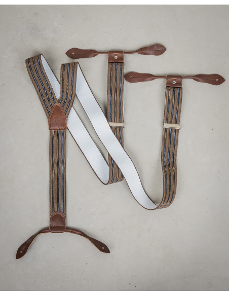 Bretelles 1927 Harvester Braces Brown Reg - Pike Brothers