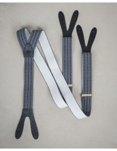 Bretels 1927 Harvester Braces grey - Pike Brothers
