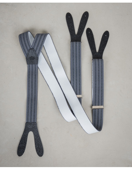 Hosenträger 1927 Harvester Braces Grey - Pike Brothers