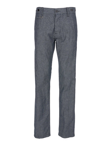 Sommerhose Leinen/Baumwolle mit grauen Streifen...