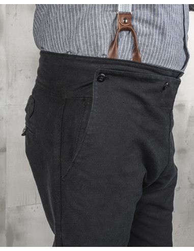 Pantalon Noir 1935 Machinist Trousers Elephant...