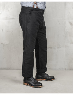 1935 Machinist Trousers Elephant Skin Black Trousers -... 2