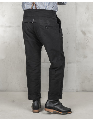 Pantalon Noir 1935 Machinist Trousers Elephant...