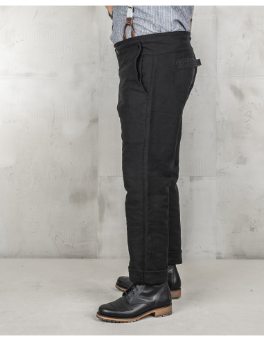 Pantalon Noir 1935 Machinist Trousers Elephant...