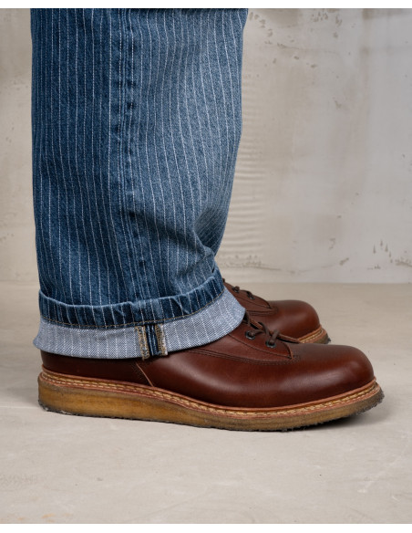 Jeans 1967 Utility Trousers Blue Wabash Rinsed - Pike Brothers