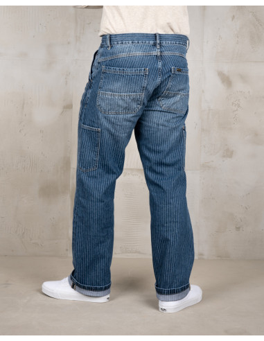 Jeans 1967 Utility Trousers Blue Wabash Rinsed...